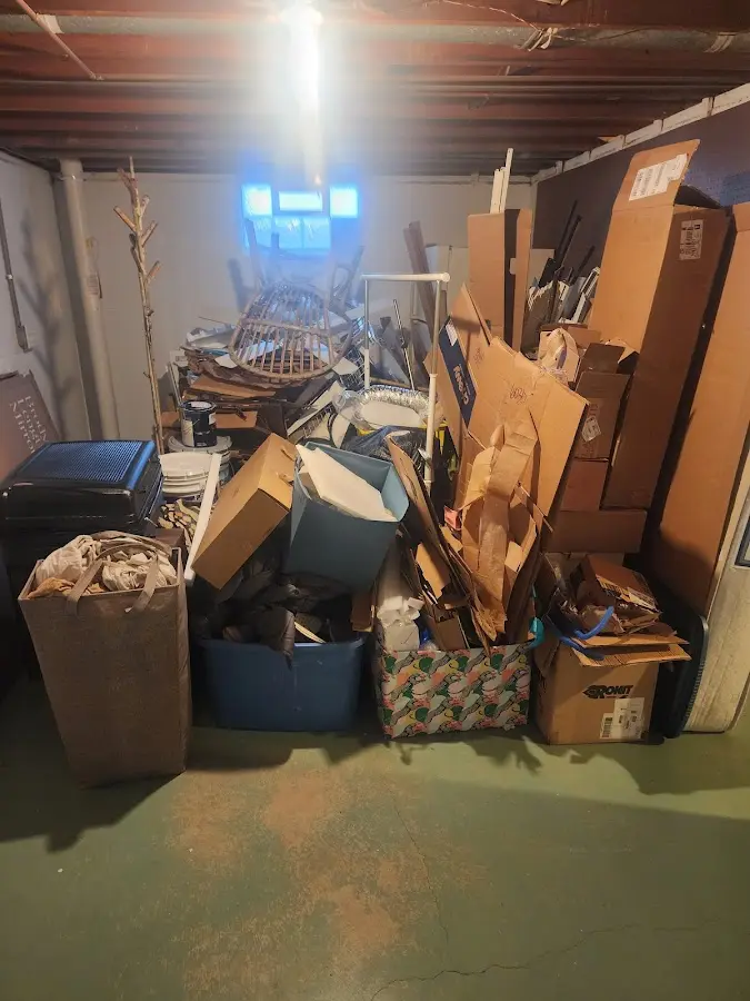 Roll-off dumpster container at job site for 2 Yard Dumpster Rental in Encinitas